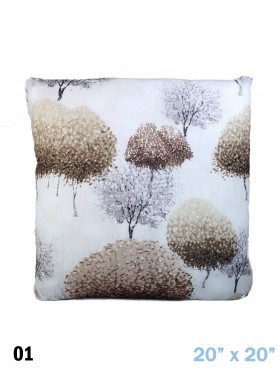 INKY TREES PRINT CUSHION & FILLER